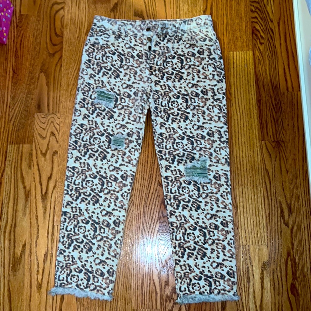 Cheetah Print Jeans